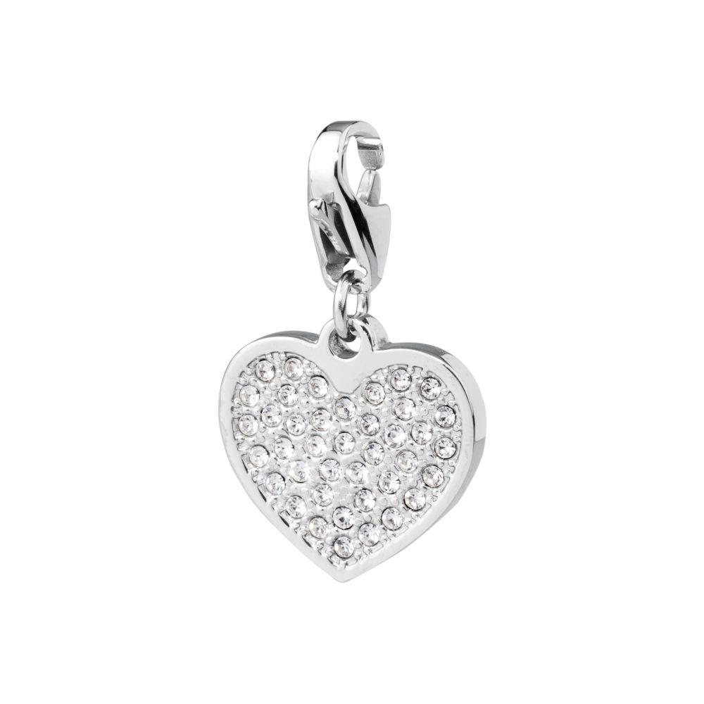 CHARM CUORE CON ZIRCONI - S