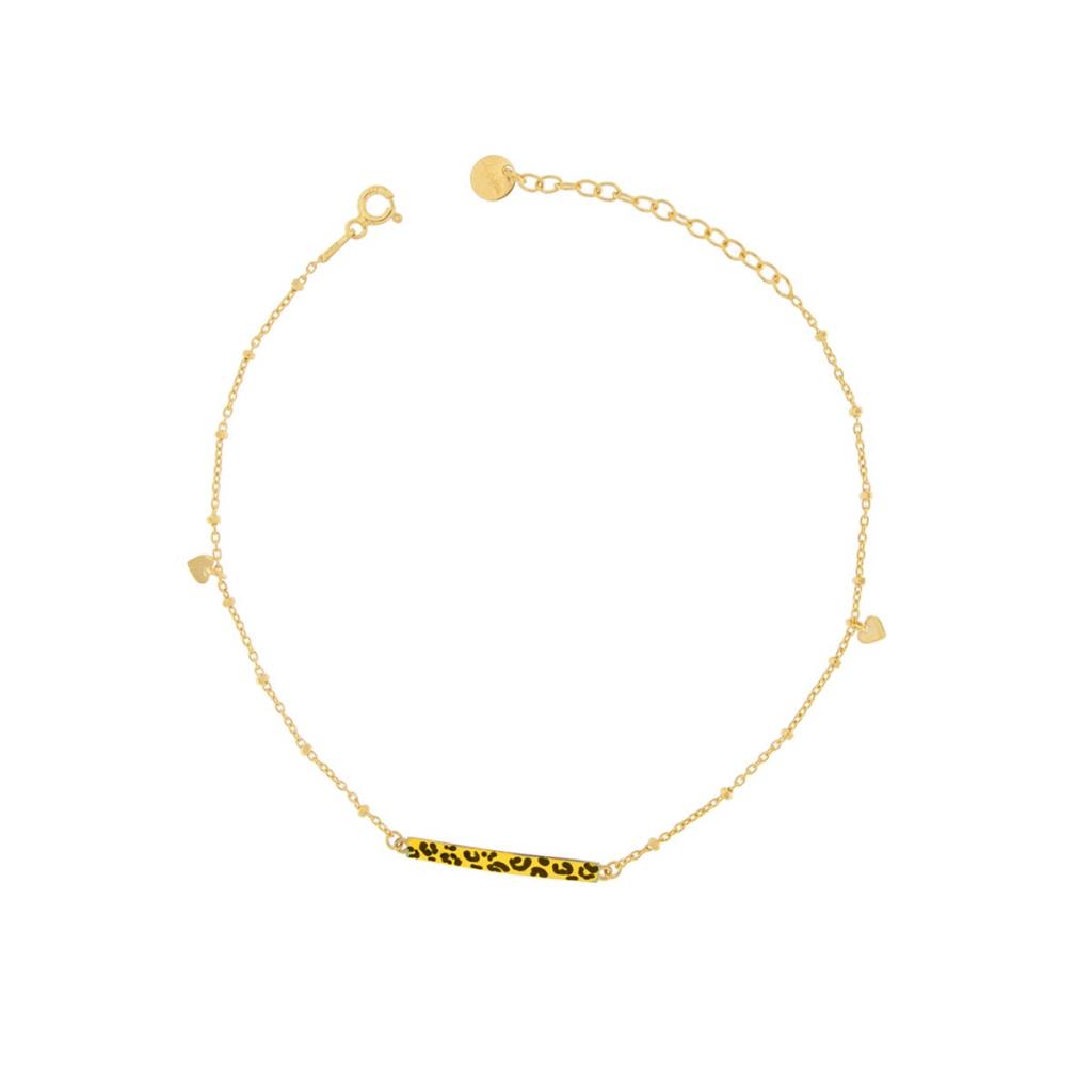 CAVIGLIERA BARRETTA CENTRALE E CUORI LATERALI &ndash; SMALTO MACULATO - RUE DES MILLE