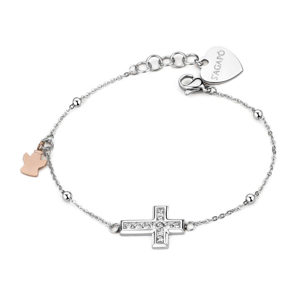 BRACCIALE HOPE CROCE ANGELO - S