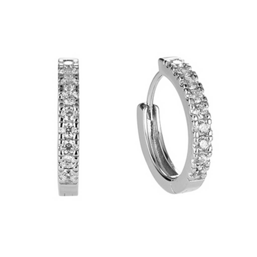 ORECCHINI CON PIETRE BIANCHE CHI MI AMA - CHI MI AMA