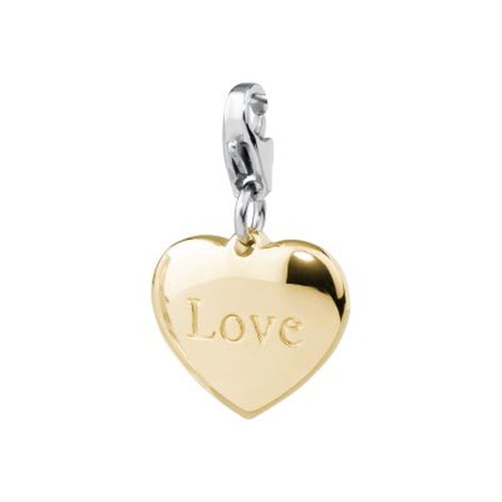 CHARM CUORE "LOVE" GIALLO - S