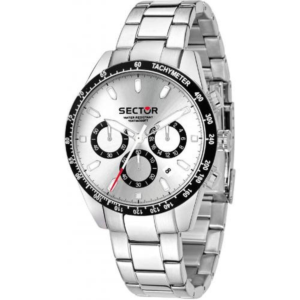 SECTOR 245 CHR WHITE DIAL SS BR - SECTOR