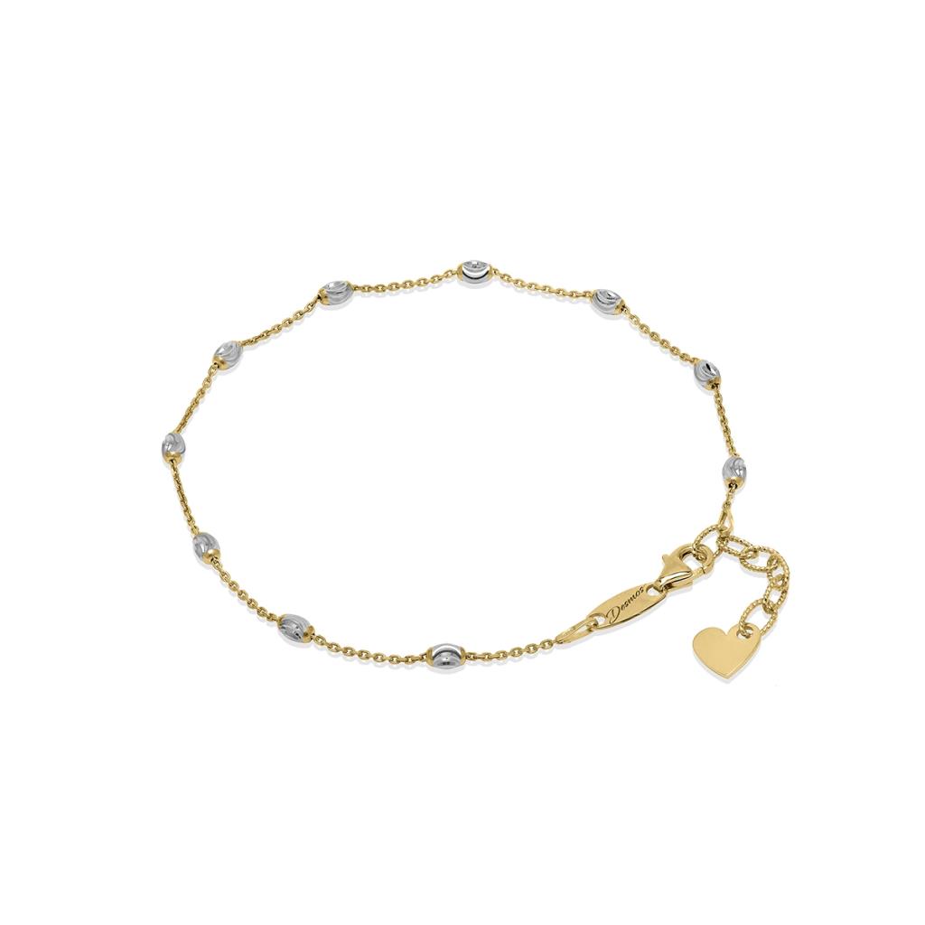 CAVIGLIERA DESMOS INSERTI OVALI RODIATO/GIALLO - DESMOS