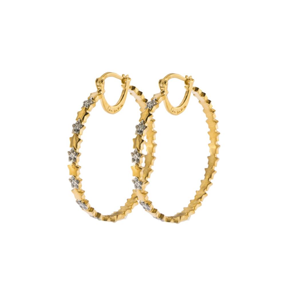 ORECCHINI A PAIO STELLE ALTERNATE DIAMETRO 4 - RUE DES MILLE