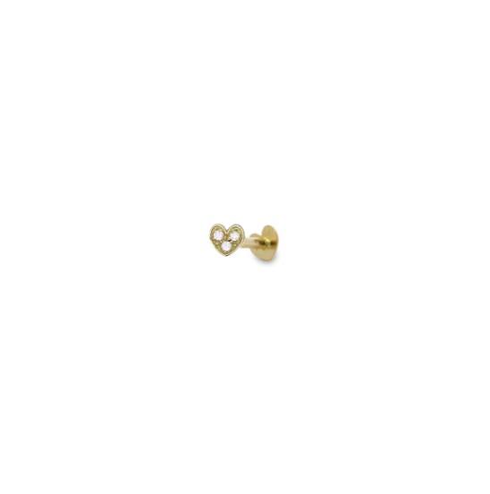 PIERCING HELIX CUORE E DIAMANTI LAB GROWN - ORO18KT RUE DES MILLE - RUE DES MILLE