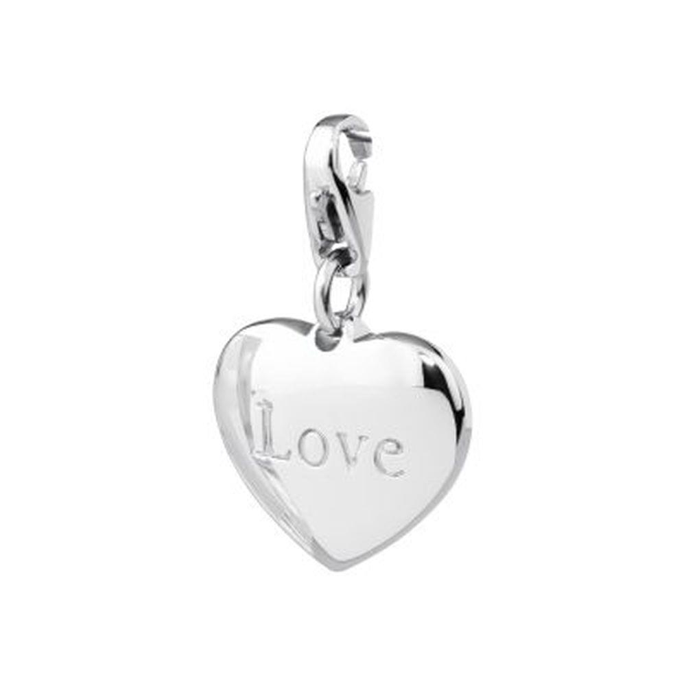 CHARM CUORE "LOVE" BIANCO - S