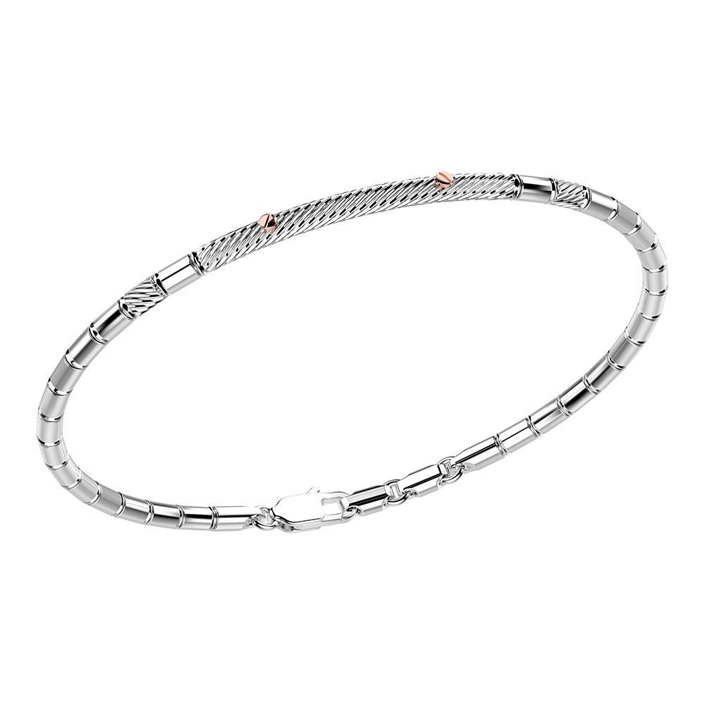 BRACCIALE SEMIRIGIDO IN ARGENTO - ZANCAN