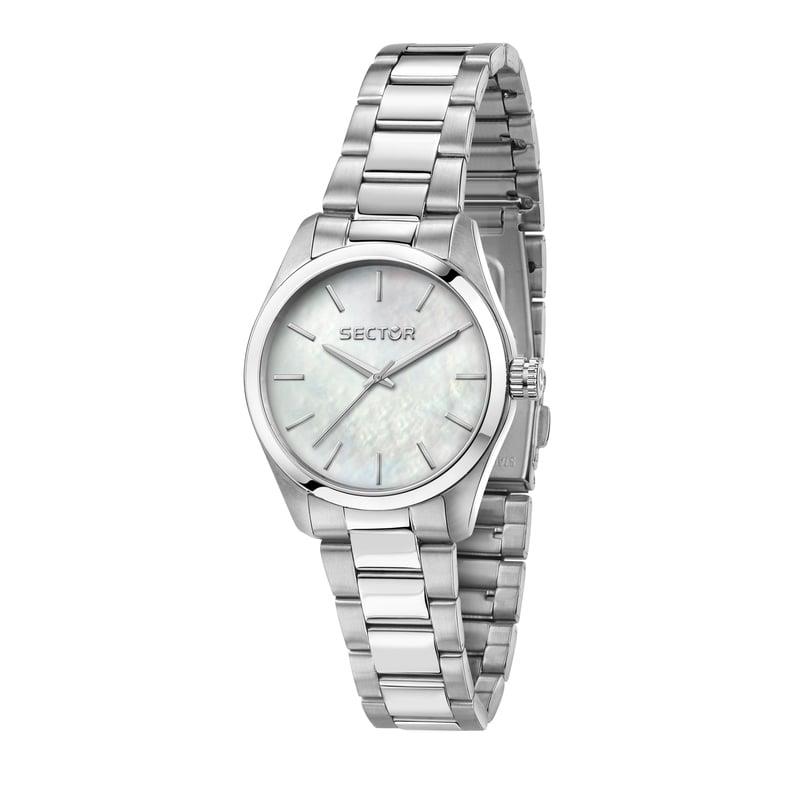 270 30MM 3H WHITE MOP DIAL BR SS - SECTOR