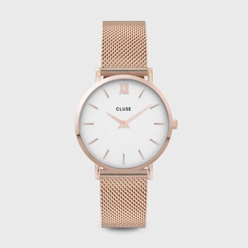 CLUSE MINUIT MESH ROSE GOLD WHITE/ROSE GOLD - CLUSE