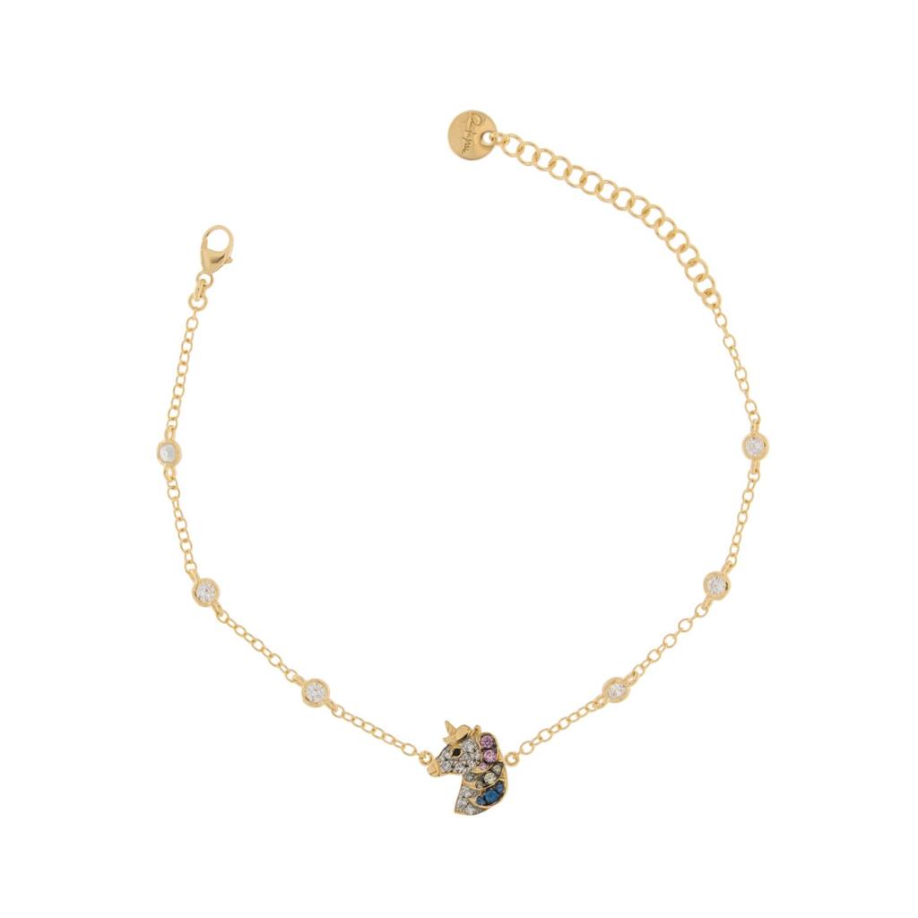 BRACCIALE CASTONI UNICORNO ZIRCONI - RUE DES MILLE