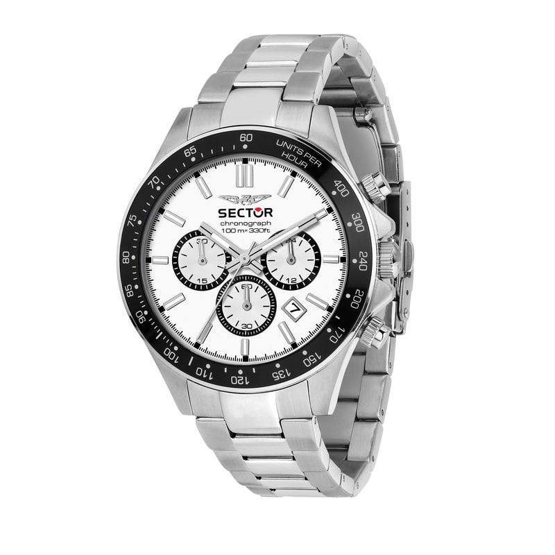OROLOGIO 230 43MM CHRO WHITE DIAL BR SS - SECTOR