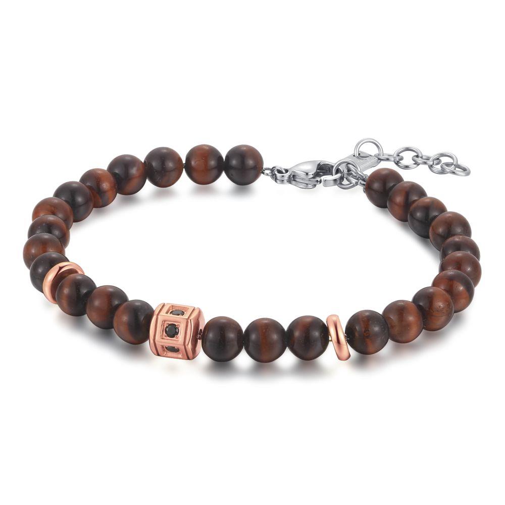 BRACCIALE HARI CON PIETRE MARRONI - S