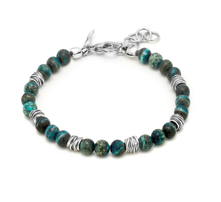 BRACCIALE TANGO DIASPRO VERDE CM 22 - GIOVANNI RASPINI