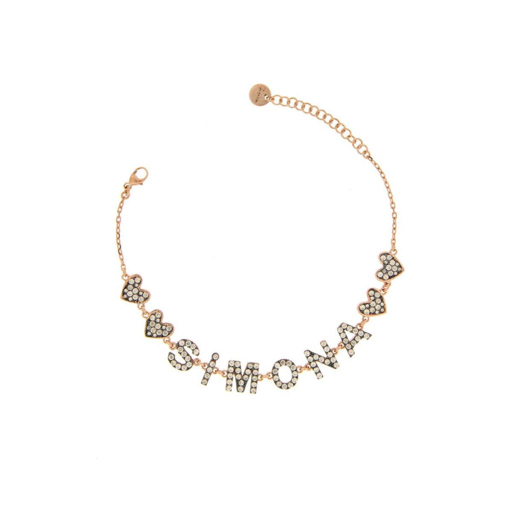 BRACCIALE PERSONALIZZATO CON ZIRCONI - DA 10 A 11 LETTERE - RUE DES MILLE