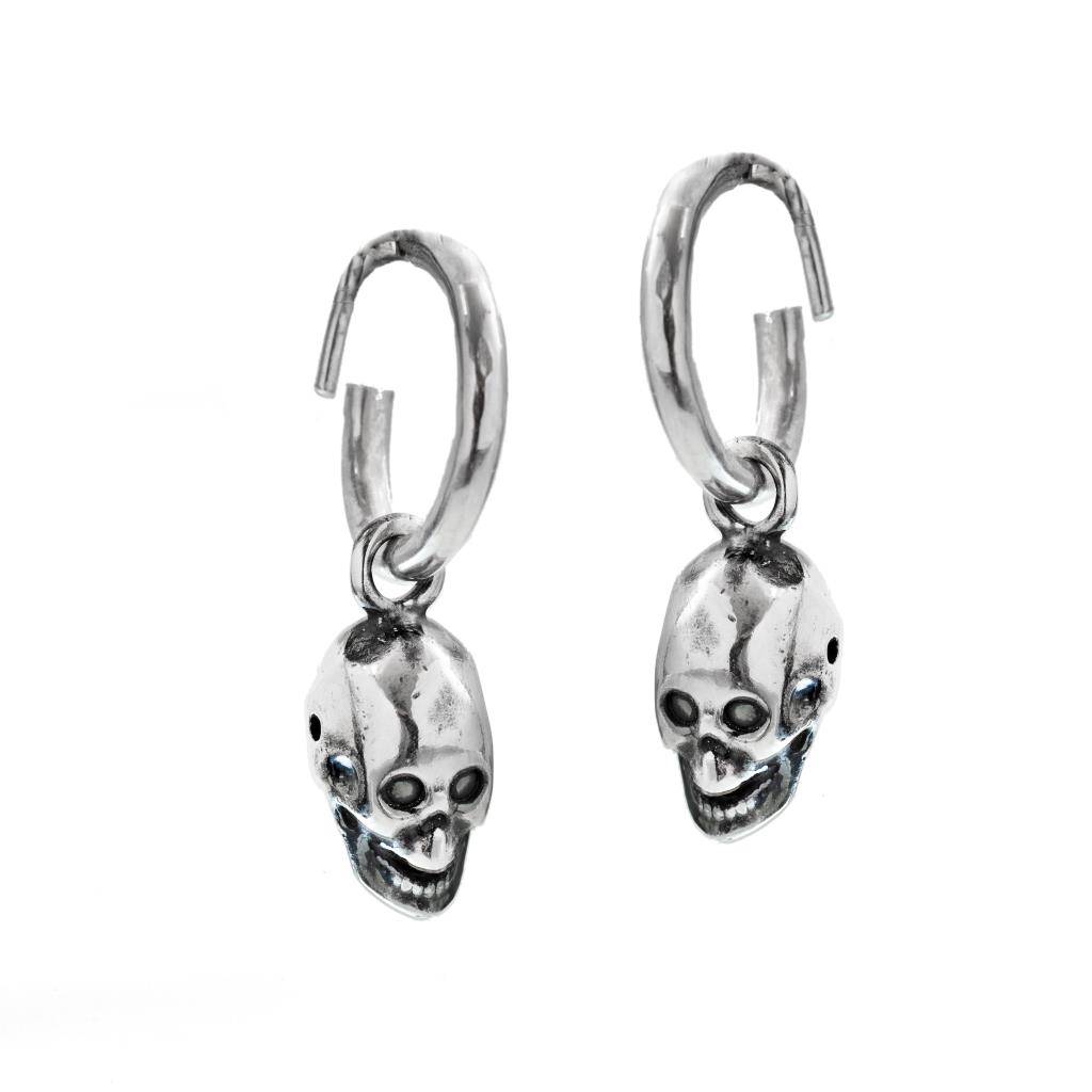 Urban &ndash; orecchini unisex in argento brunito - ATHENA 