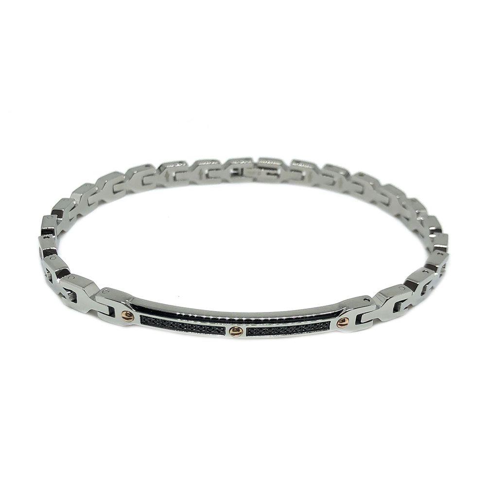 BRACCIALE ZANCAN IN ACCIAIO CON SPINELLI &ndash; HITECK - ZANCAN
