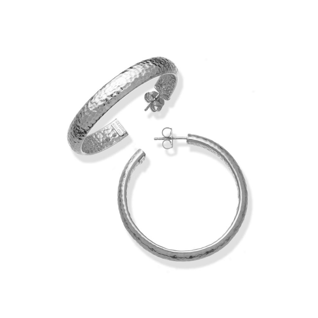 ORECCHINI MOON BOWL GRANDI ARGENTO - GIOVANNI RASPINI