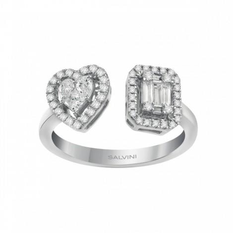 ANELLO MAGIA DOPPIA TESTA CUORE RETTANGOLO - SALVINI