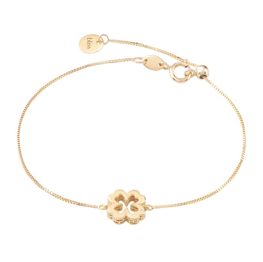 BRACCIALE JOY 9 KT BRILL. - QUADRIFOGLIO - BLISS